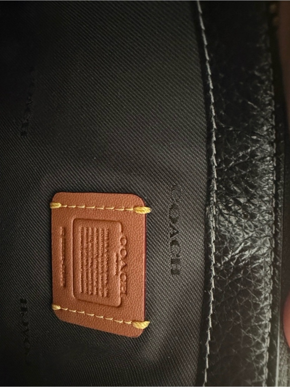 Coach Black Leather Bella Crossbody Bag with Gold Hardware - Picture 6 of 7